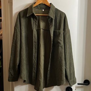 Olive green shacket